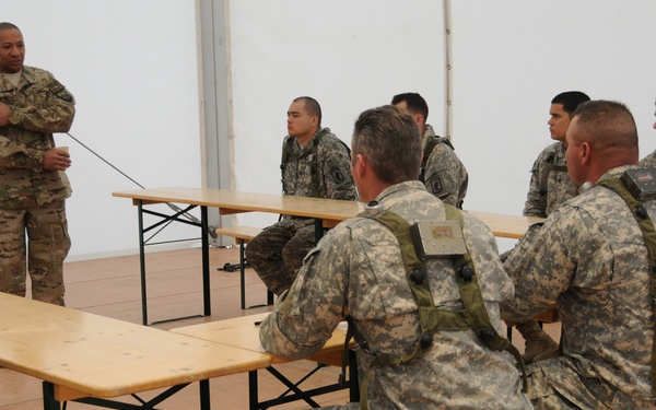 US Army Command Sgt. Maj. Thomas R. Capel visits the Joint Multinational Readiness Center