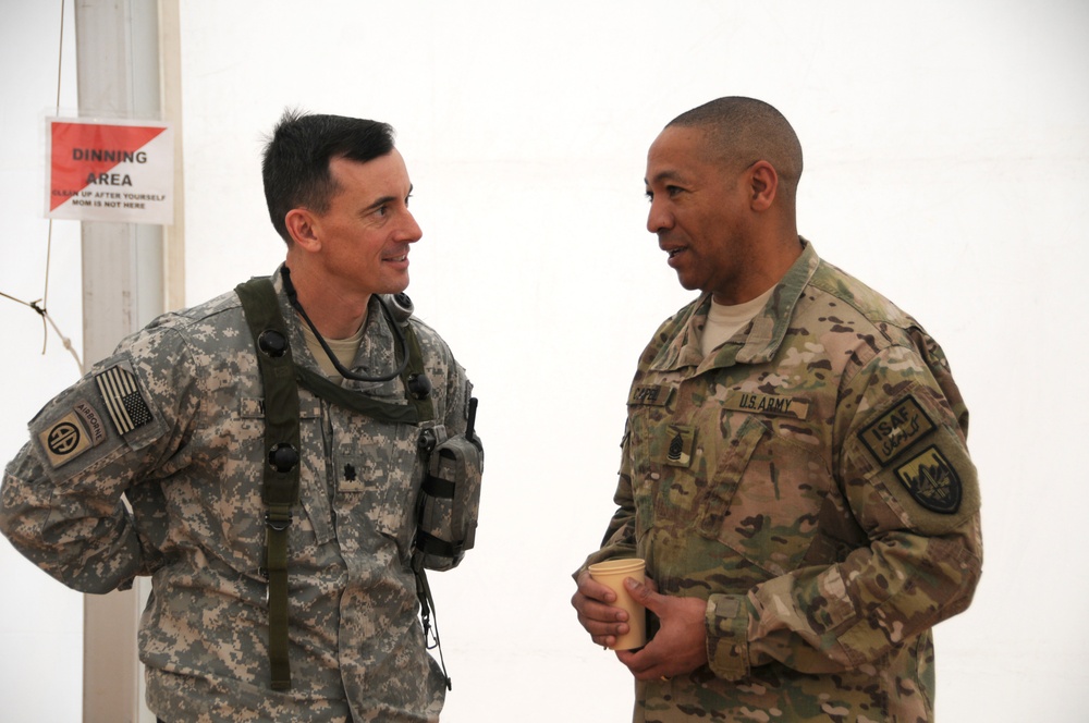 US Army Command Sgt. Maj. Thomas R. Capel visits the Joint Multinational Readiness Center