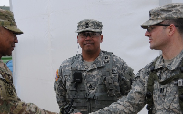 US Army Command Sgt. Maj. Thomas R. Capel visits the Joint Multinational Readiness Center