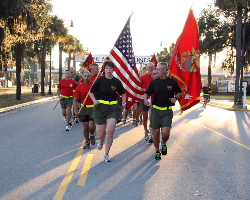 Recruit Training Regiment 236 Marine birthday run
