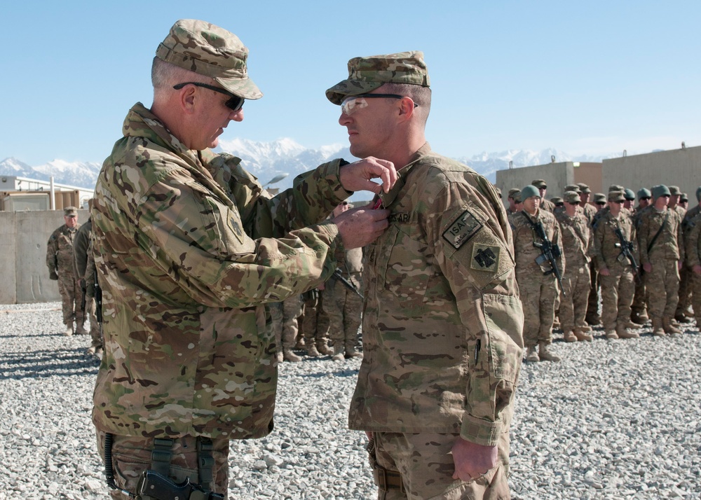 Sgt. 1st Class Joseph Zook awarded the Bronze Star