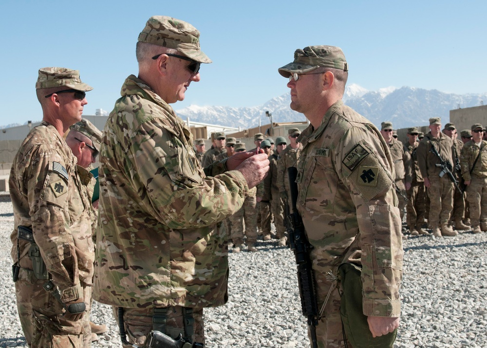 Staff Sgt. Casteel awarded the Bronze Star