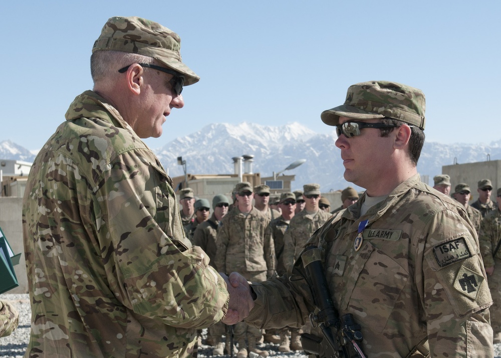 Sgt. Kyle Ward awarded the Purple Heart