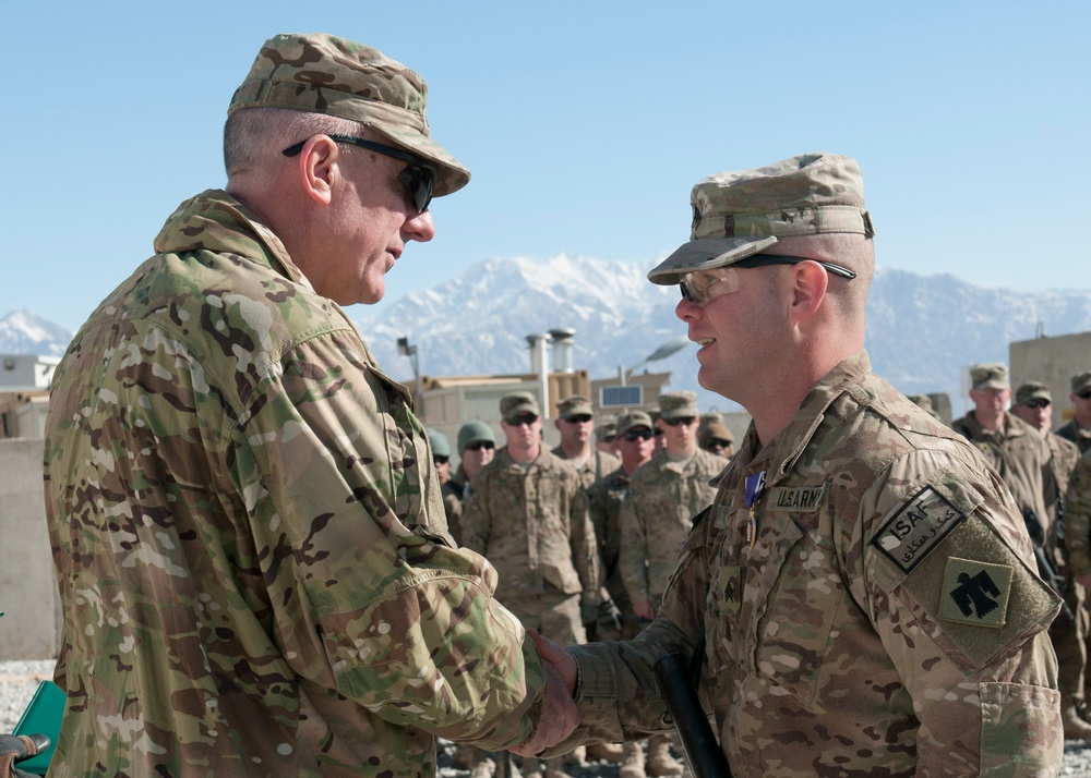 Sgt. Clayton Heath awarded the Purple Heart