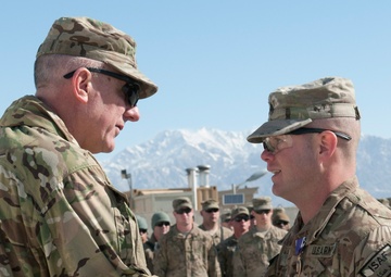 Sgt. Clayton Heath awarded the Purple Heart