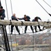 Sailors place sail on USS Constitution