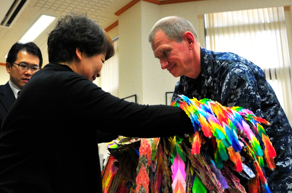 Paper cranes as a thank you