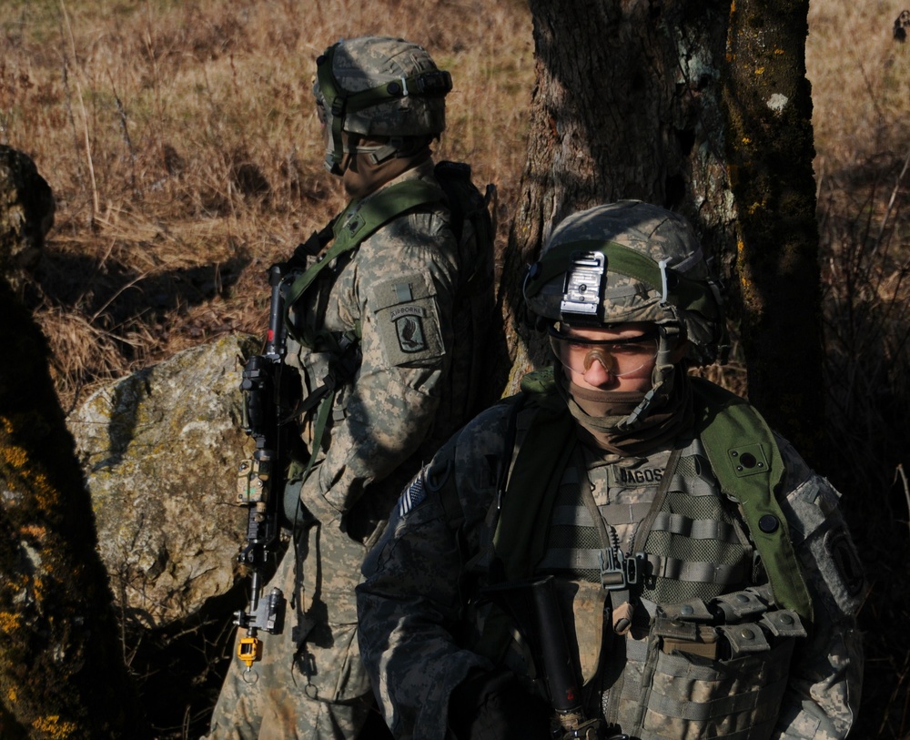 173rd Airborne Brigade Combat Team mission rehearsal exercise