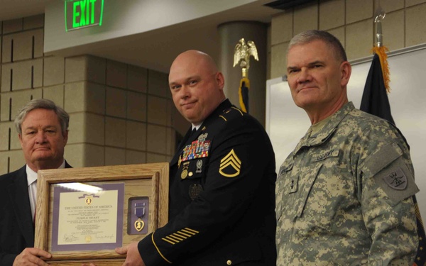 Dokken receives Purple Heart medal
