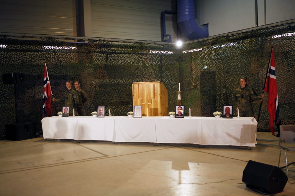 Marines in Norway attend memorial ceremony for fallen comrades of the C-130J crash