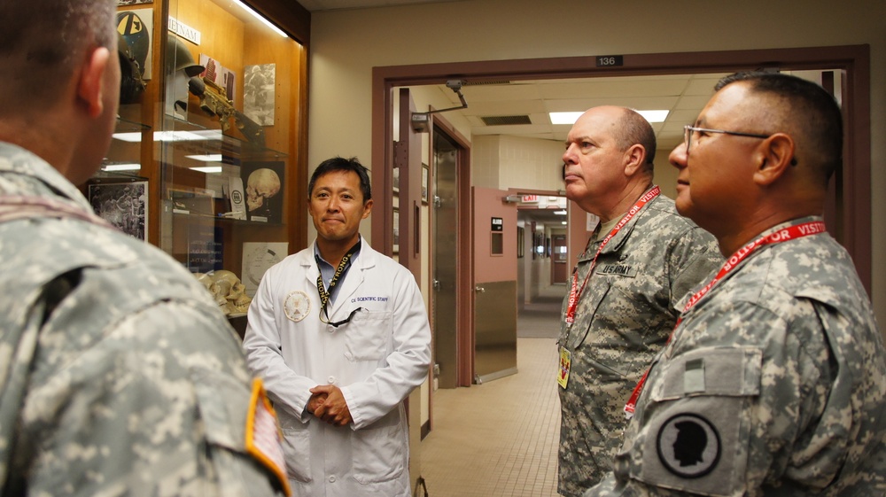 Lt. Gen. William E. Ingram Jr., Army National Guard director, tours national guard facilities in Hawaii