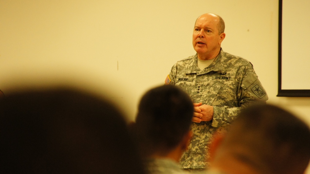 Lt. Gen. William E. Ingram Jr., Army National Guard director, tours national guard facilities in Hawaii