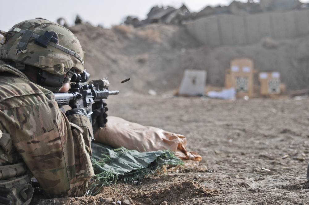 Baker Company of Task Force Gold Geronimo making their mark in Rahman Kheyl