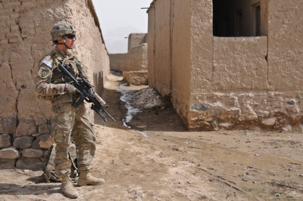 Baker Company of Task Force Gold Geronimo making their mark in Rahman Kheyl