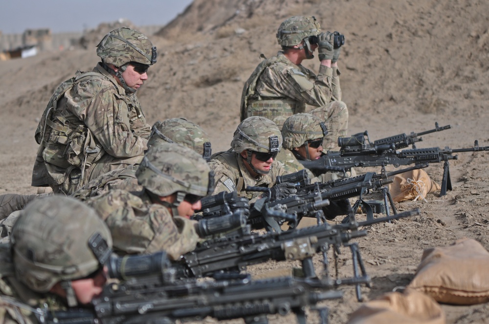 Baker Company of Task Force Gold Geronimo making their mark in Rahman Kheyl