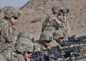 Baker Company of Task Force Gold Geronimo making their mark in Rahman Kheyl