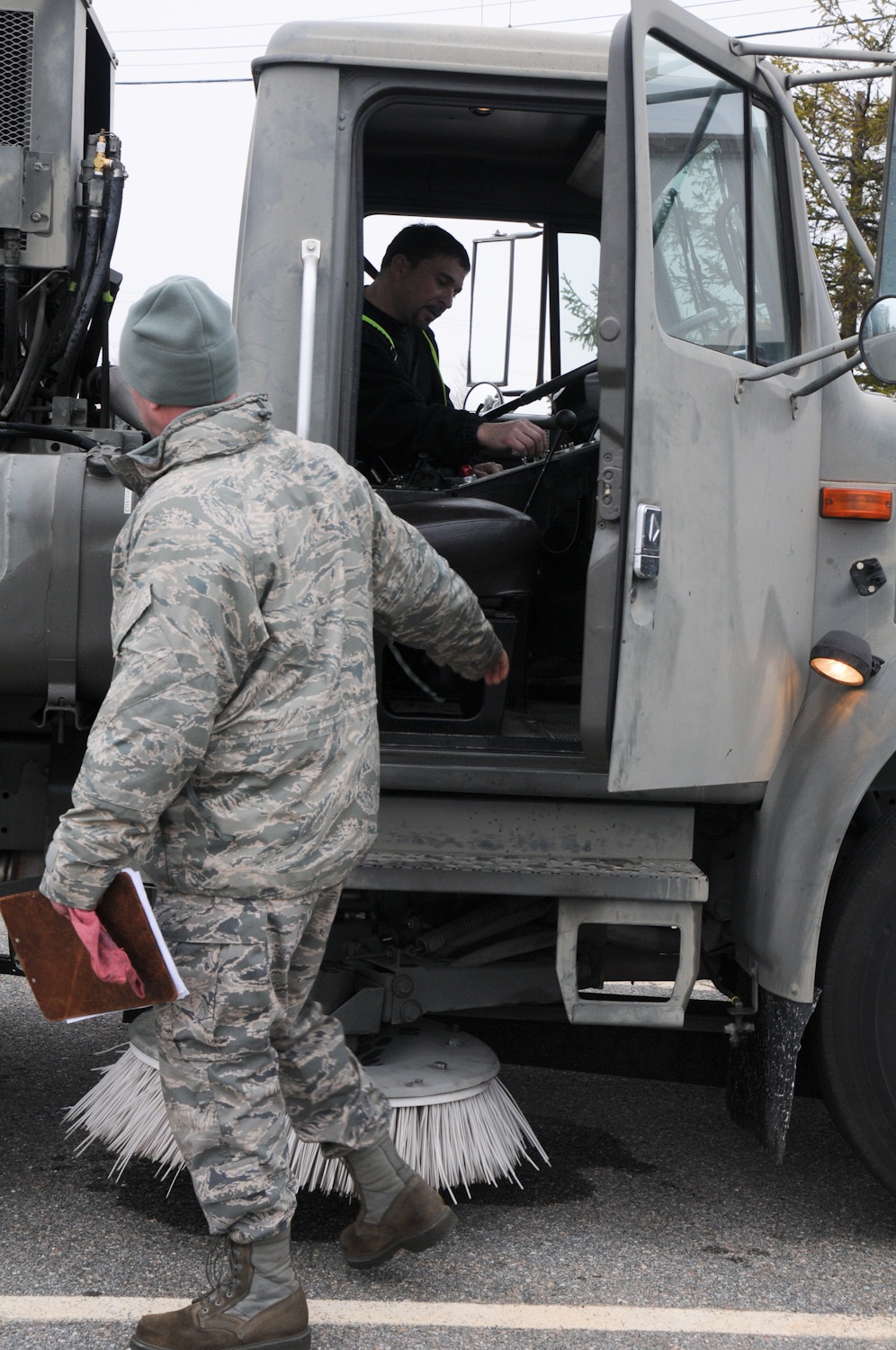 102nd Logistics Readiness Squadron conduct inspections on 118 vehicles in two days