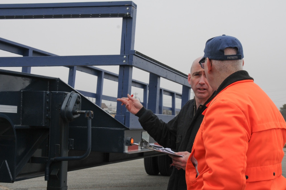 102nd Logistics Readiness Squadron conduct inspections on 118 vehicles in two days