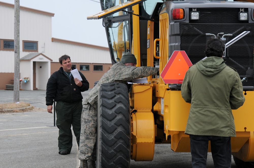 102nd Logistics Readiness Squadron conduct inspections on 118 vehicles in two days