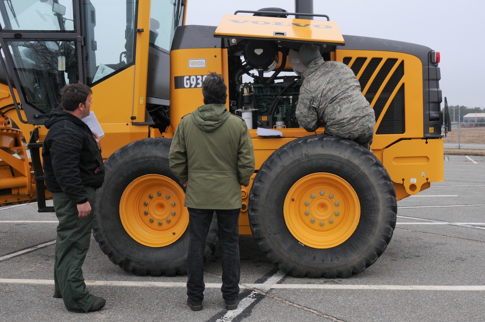 102nd Logistics Readiness Squadron conduct inspections on 118 vehicles in two days