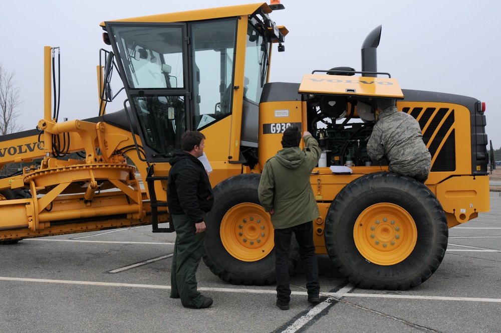 102nd Logistics Readiness Squadron conduct inspections on 118 vehicles in two days