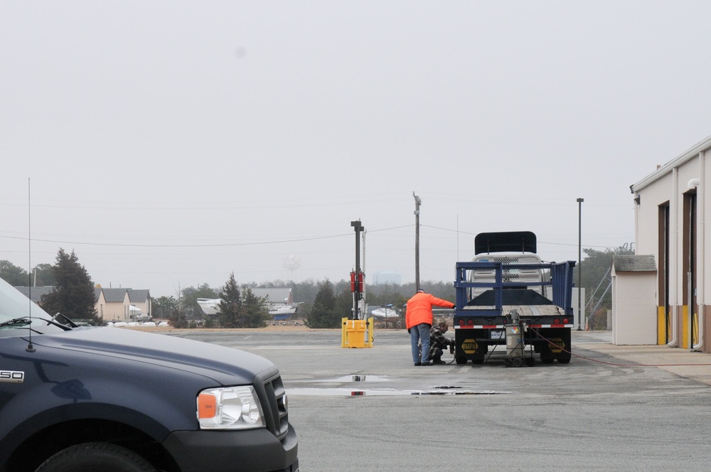 102nd Logistics Readiness Squadron conduct inspections on 118 vehicles in two days