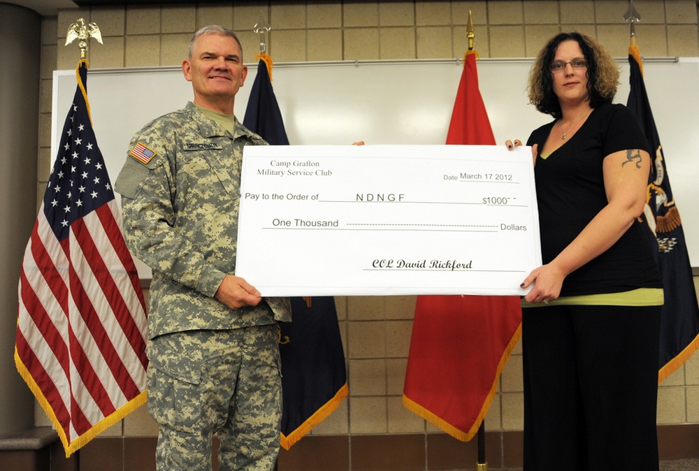 Military Service Club supports military members through donation