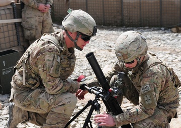 Combat Outpost Zerok mortar soldiers prepare for spring fighting season