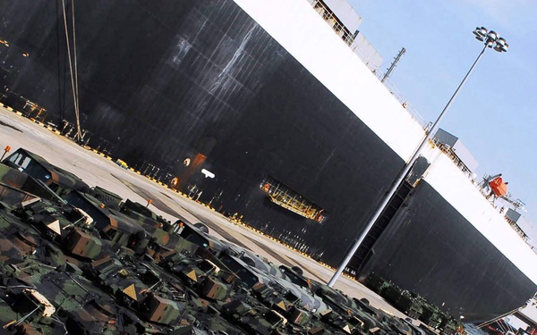 Stryker Infantry Carrier Vehicles Arrive in South Korea