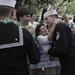 Sailors participate in Savannah's St. Patrick's Day parade