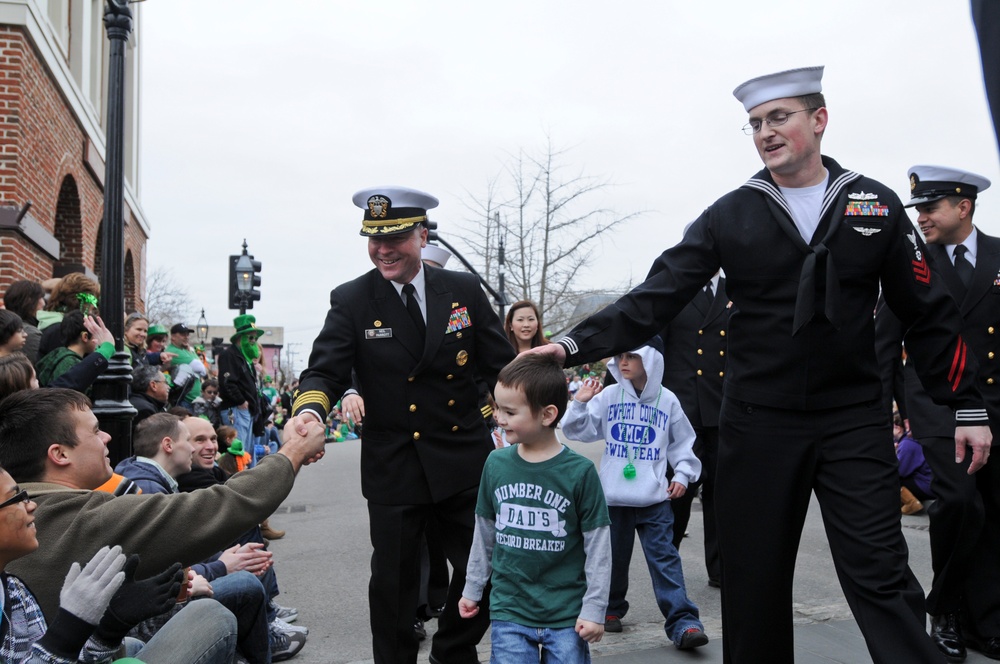 St. Patrick's Day parade in Newport