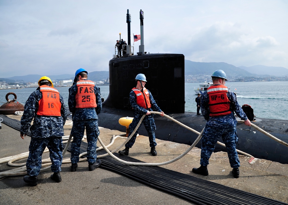 USS North Carolina in Japan