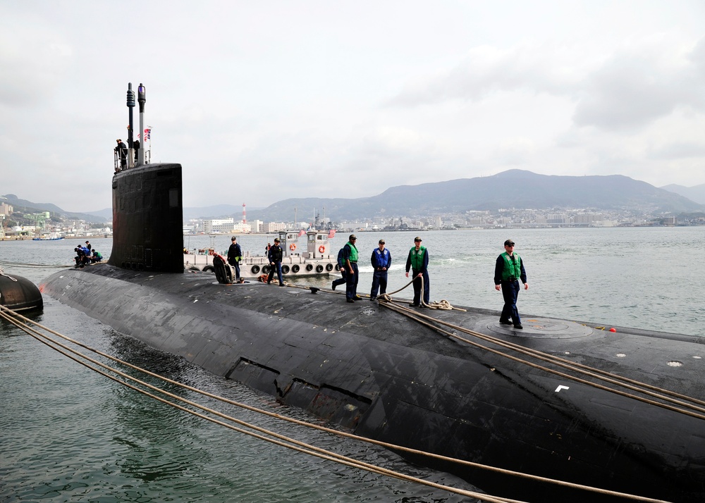 USS North Carolina in Japan