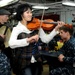 Band performs aboard USS George Washington