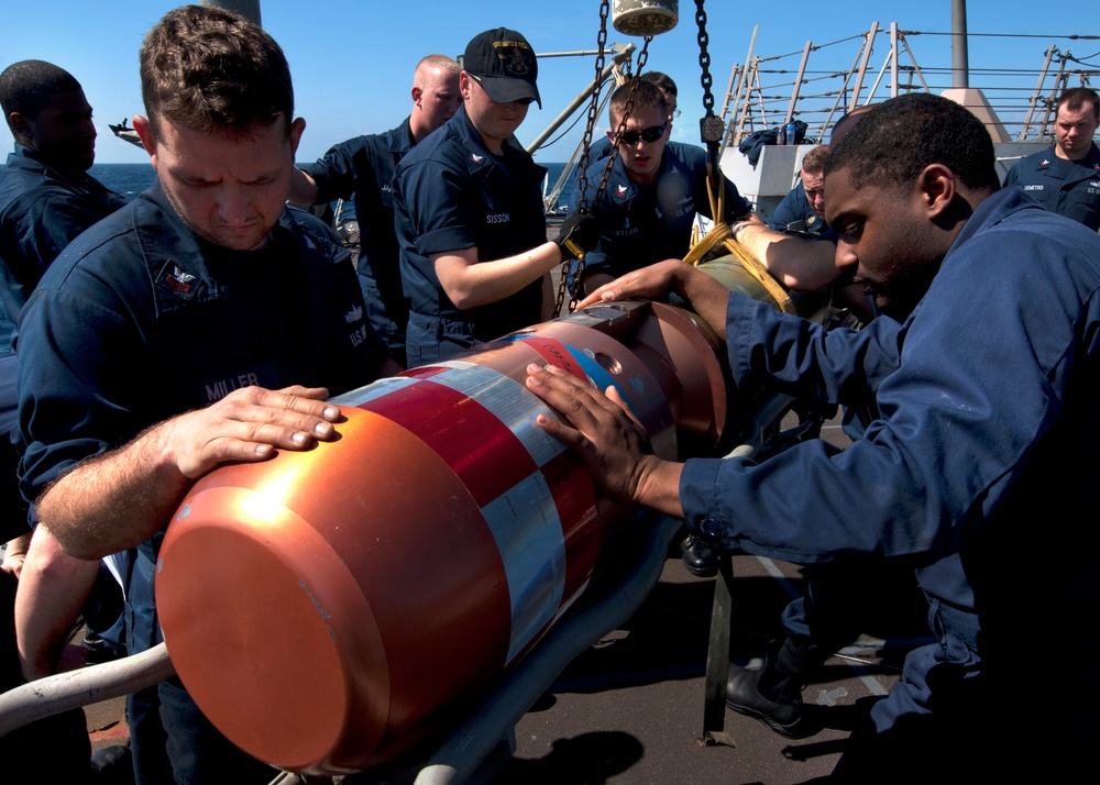 USS James E. Williams sailors at work