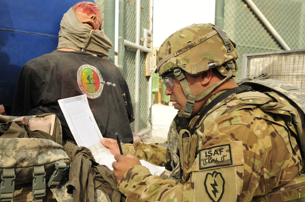 25th Combat Aviation Brigade soldiers participate in CLS course in Afghanistan