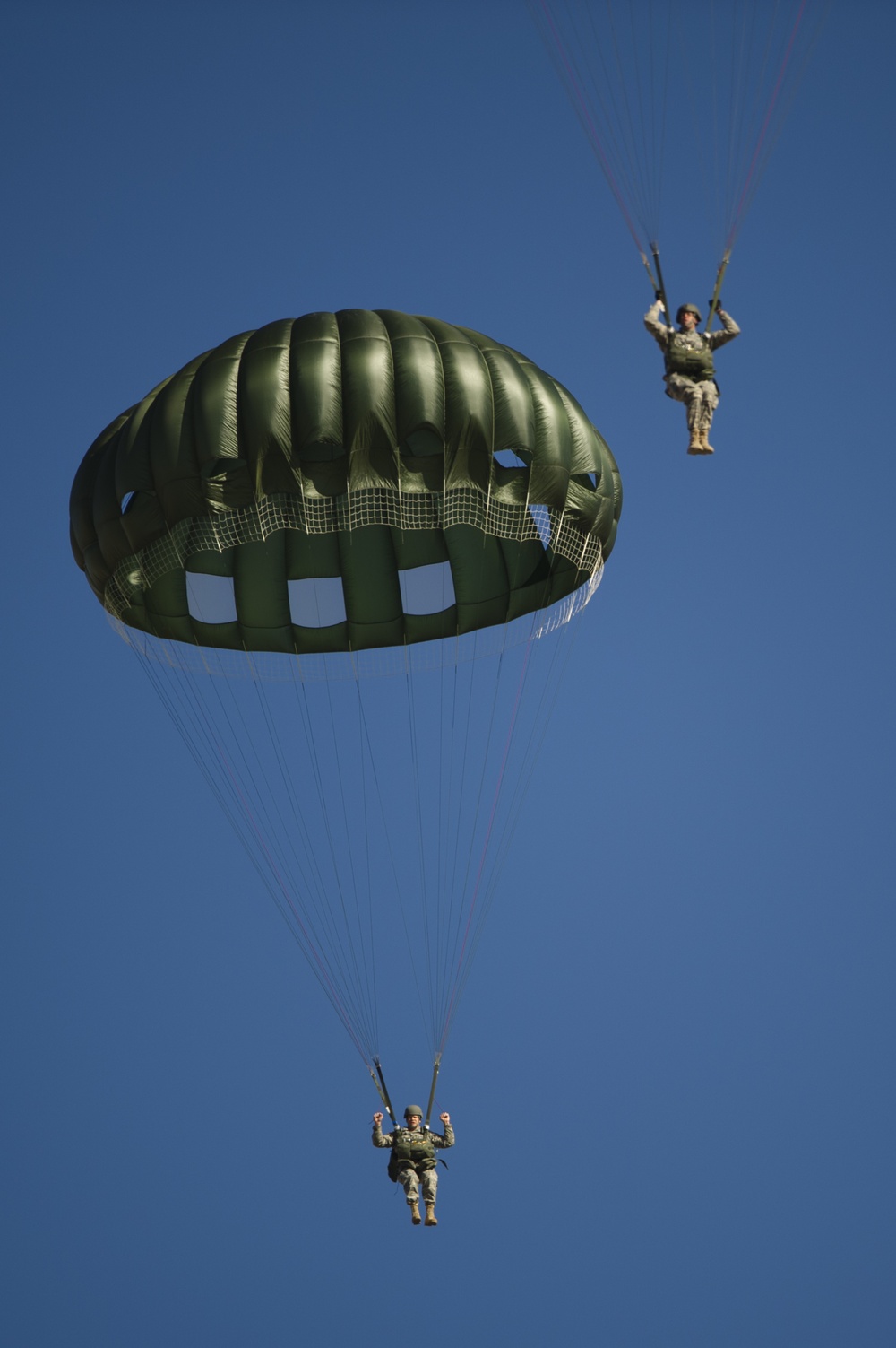 Parachute landing drop zone