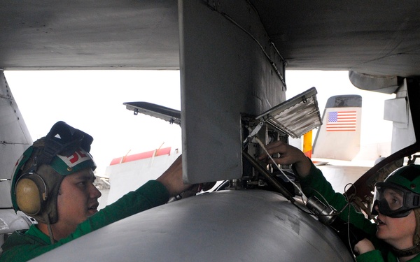 USS Carl Vinson action