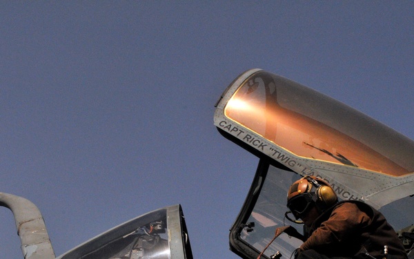 USS Carl Vinson action