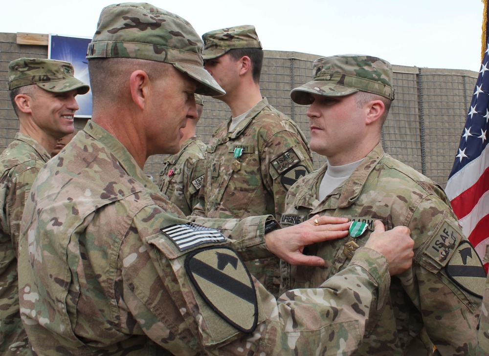 First Team commander visits air cavalry troopers in northern Afghanistan