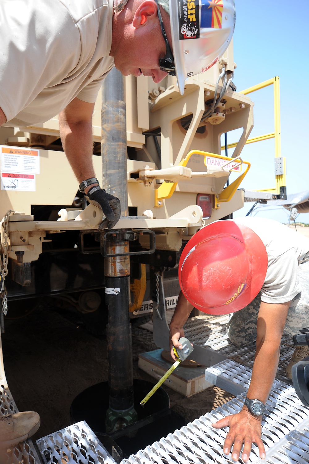 US Army National Guard conducts water drilling tests at Camp Lemonnier