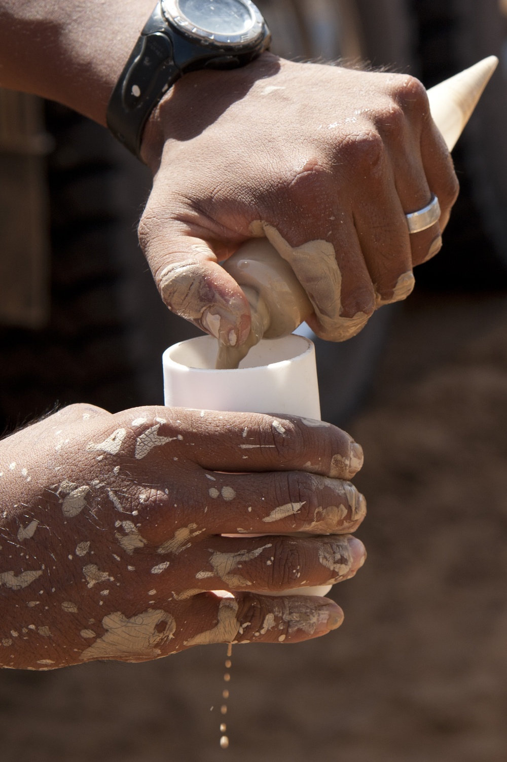 US Army National Guard conducts water drilling tests at Camp Lemonnier