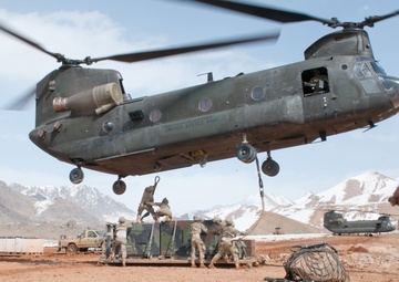 Sling load operations in southern Afghanistan