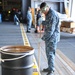 USS Nimitz touches-up the hangar bay