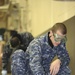 USS Nimitz touches-up the hangar bay