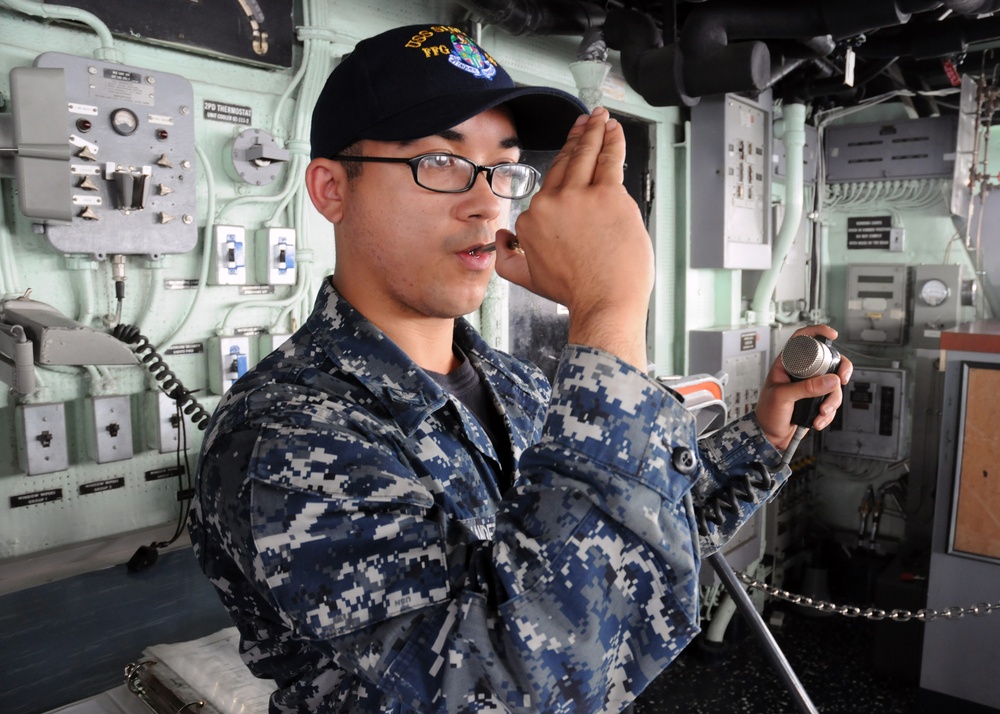 USS Simpson operations at sea