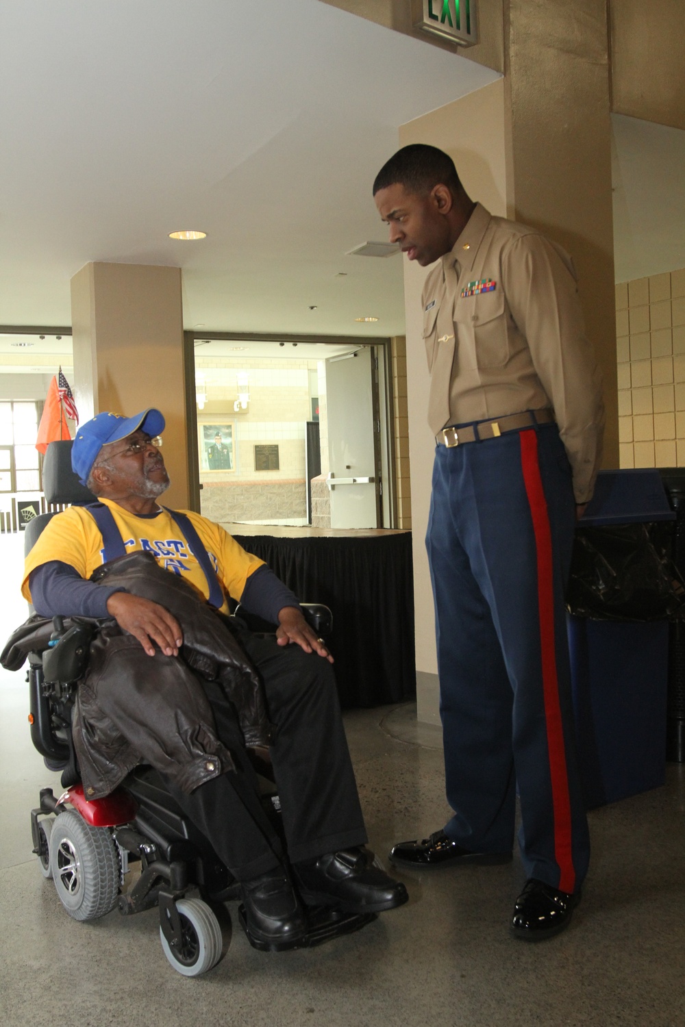 Marines connect with community during Mid-Eastern Athletic Conference