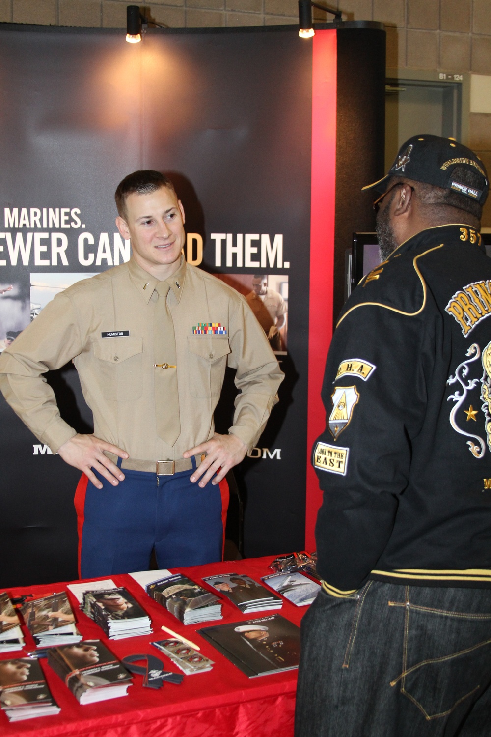 Marines connect with community during Mid-Eastern Athletic Conference