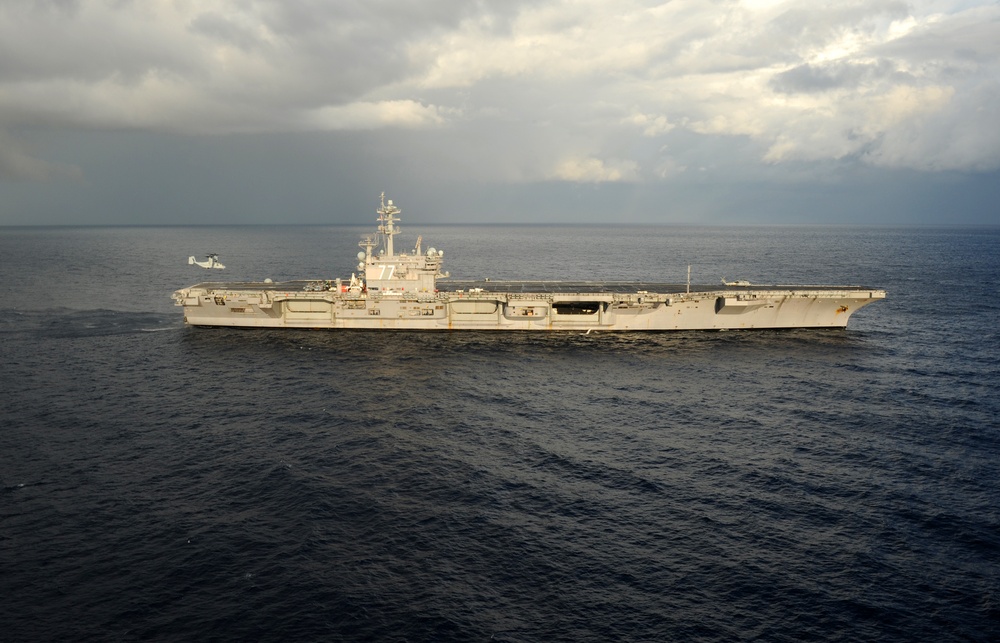 USS George H.W. Bush action