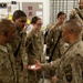 CSM Capel coins soldiers